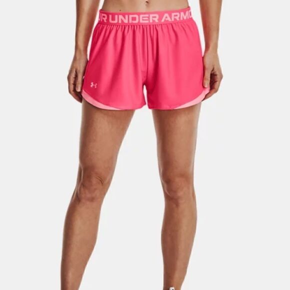 Under Armour Play Up 2.0 Short Pink Pop NEW - Picture 1 of 7